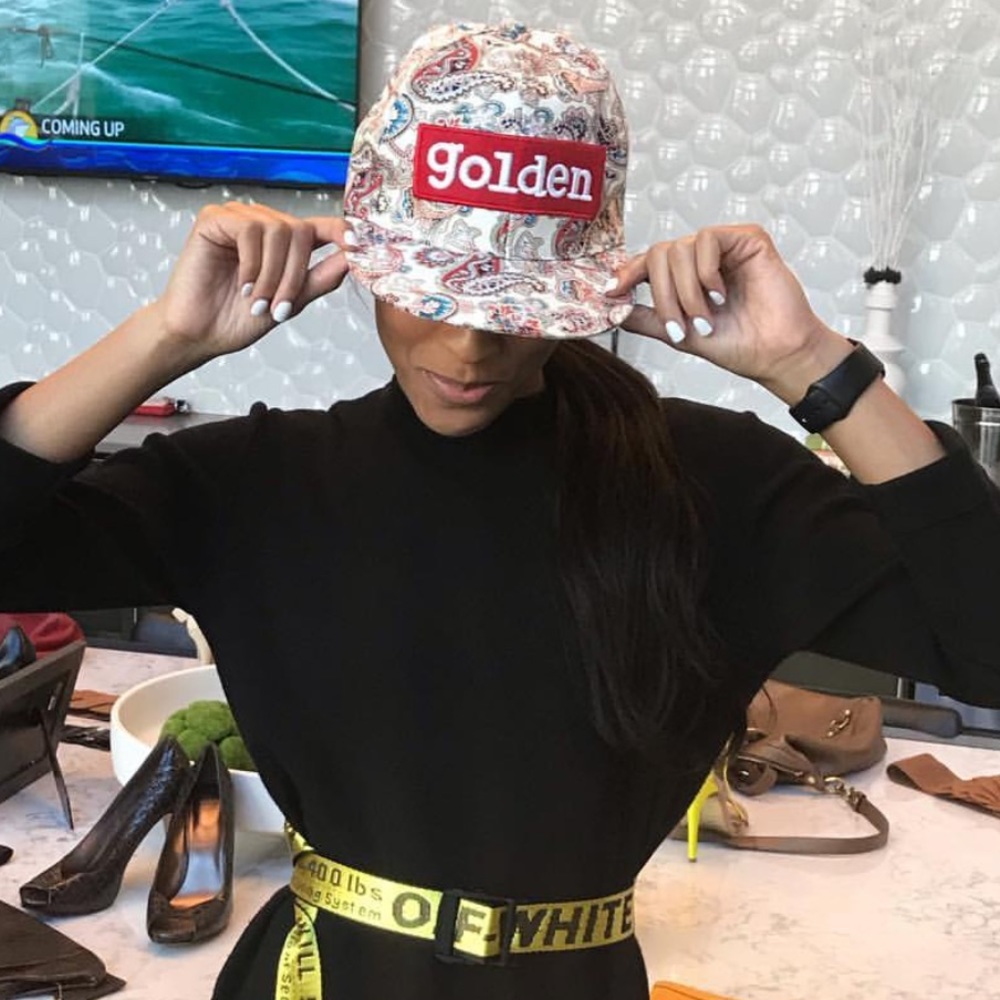 NWOT Paisley Print SnapBack hat "Golden"